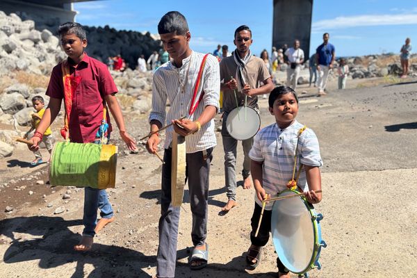 Une cérémonie malbar en hommage au dieu Shiva au Lazaret de la Grande-Chaloupe