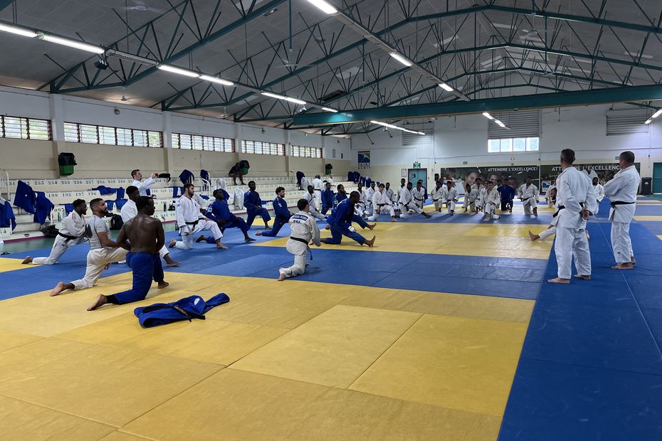 French Men's Judo Team Prepares for Paris 2024 Olympics with Training