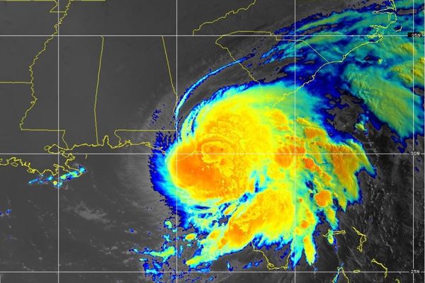 L'ouragan Debby le 5 août 2024, à 8h00 (heure locale).