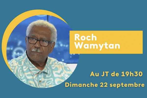 Roch Wamytan, invité politique du journal télévisé de NC la 1ère le 22 septembre 2024.