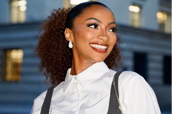 Moïra André, Miss Guadeloupe 2024, en lice pour l'élection Miss France 2025, est arrivée deuxième du test de culture générale, à Abidjan - 25/11/2024.