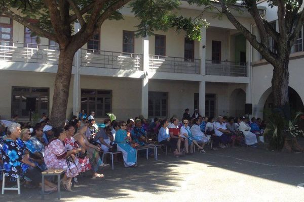 Photo journée prières école Cluny Nouméa centenaire vierge marie Notre Dame de Fatima (13 mai 2017)