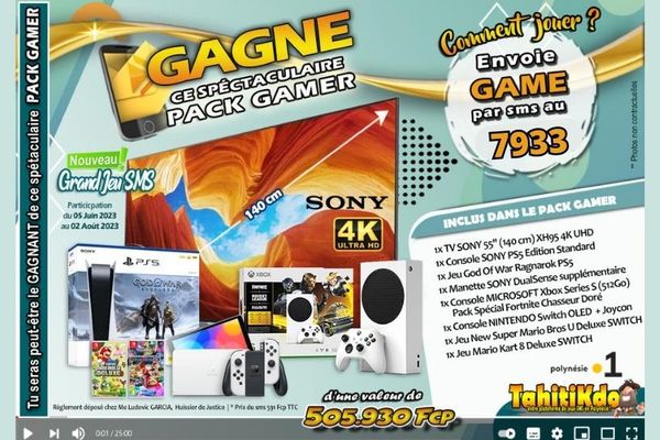 Tentez de rempoter un spectaculaire pack GAMER !