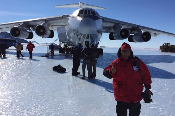 Un gros porteur spécial pour amener les compétiteurs en Antartique