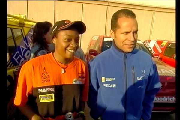 Astrid Pichegrain et Simon Jean-Joseph au Paris-Dakar 2005