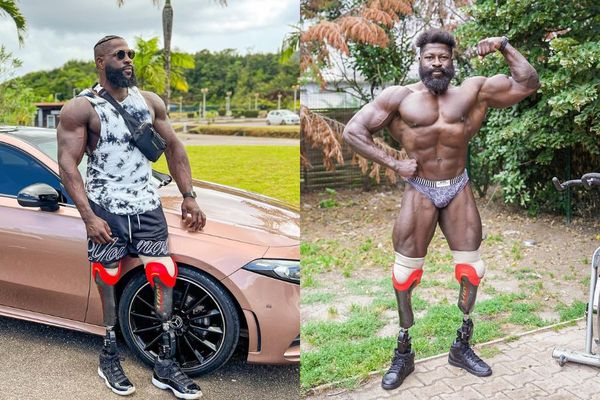 Le Guyanais Edgard John Auguste alias Bionic Body, bodybuilder professionnel