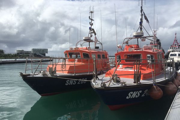 Bateaux de la SNSM amarrés à Pointe-à-Pitre