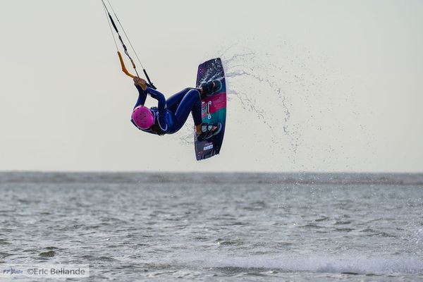 Phoebe Rocher, kitesurf NC