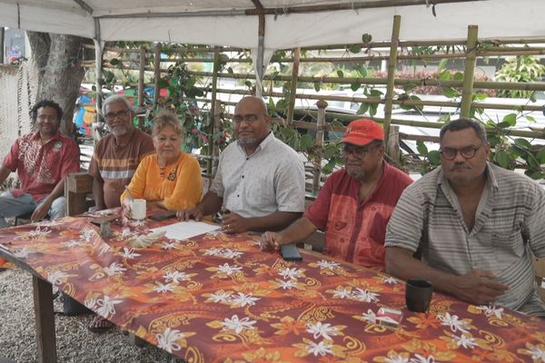 Après celle de  l'UPM, puis celle du Palika, conférence de presse de l'UC à Nouméa, le 15 novembre 2024.