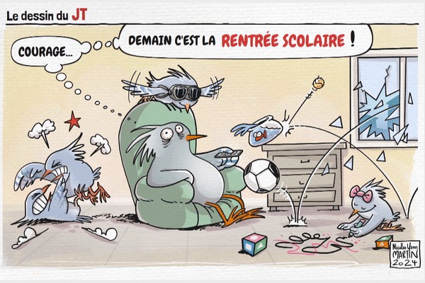 Le dessin du JT du 11 février 2024.