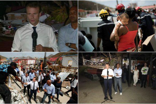 Emmanuel Macron à Saint-Martin