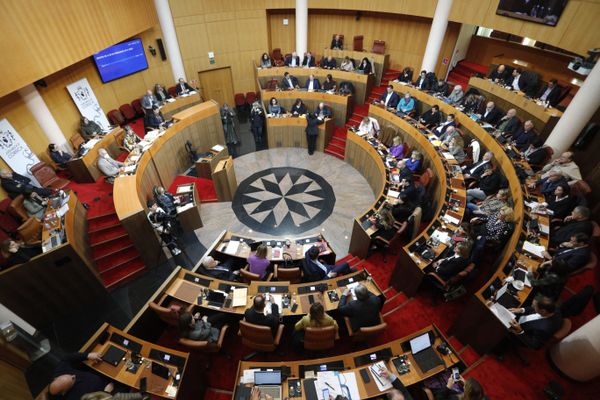 L'Assemblée de Corse lors d'un débat sur l'autonomie de l'île, le 29 février 2024.