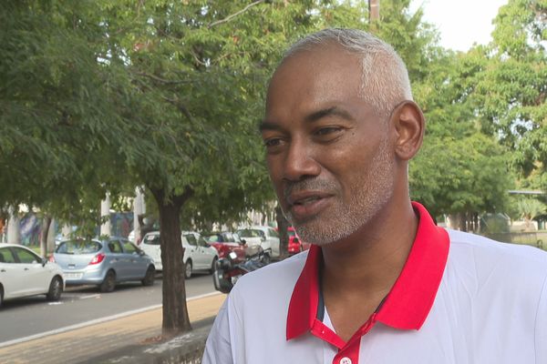 Eric Pounoussamy, joueur de l'équipe de pétanque de la sélection Réunion aux Jeux des îles à Madagascar du 24 août au 3 septembre 2023.