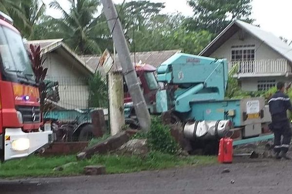 Accident à Taravao