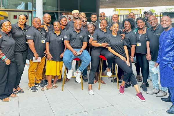 L'equipe de Mayotte La 1ere à la journée portes ouvertes