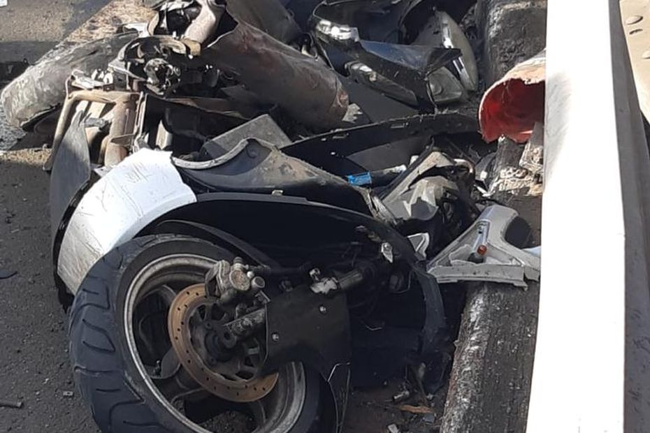 Biker seriously injured in traffic accident