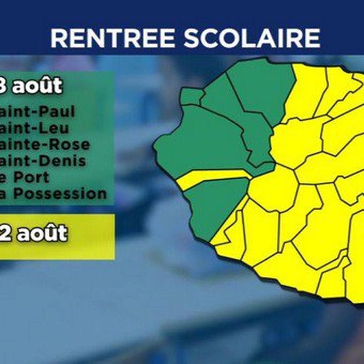 Rentree Scolaire Pour 18 Communes Sur 24 Ce Mardi 22 Aout Reunion La 1er