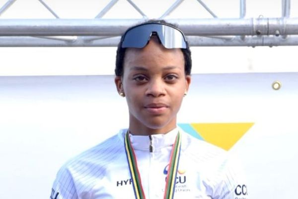 Kelyiane Julus championne de la Caraïbe de cyclisme.