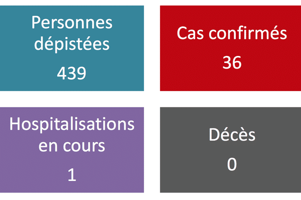 Le dernier bilan de l'épidémie de coronavirus en Polynésie française, lundi 30 mars 2019.
