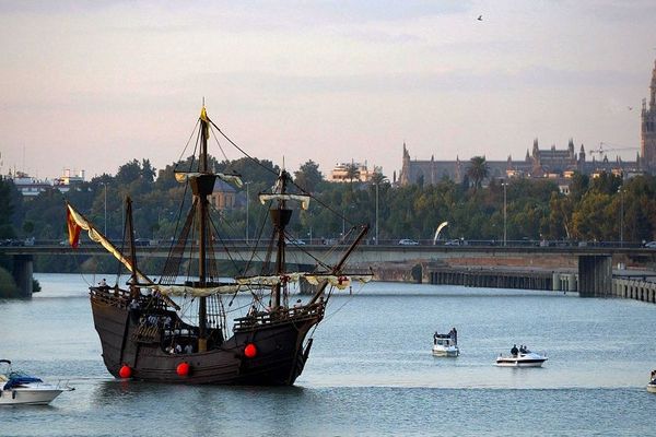 Réplique du Victoria, le bateau de Magellan.