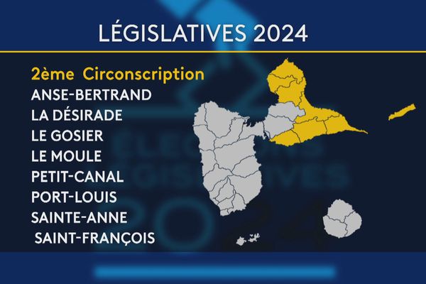 Législatives 2024 la 2ème circonscription de Guadeloupe