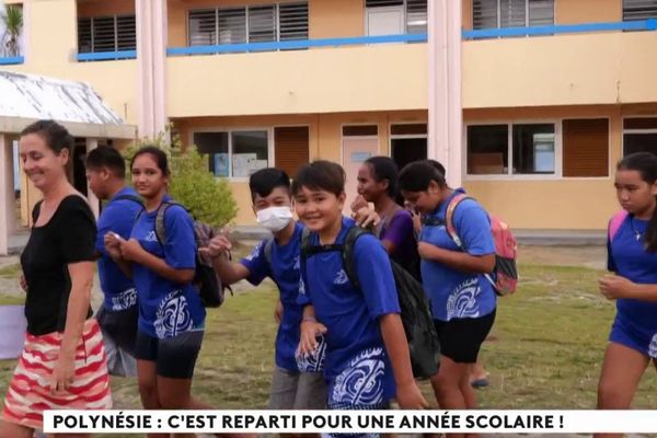 Rentrée scolaire : les élèves de Polynésie française ouvrent le bal