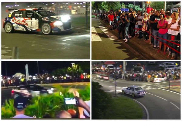 Le Martinique Rallye Tour un show nocture à Fort-de-France