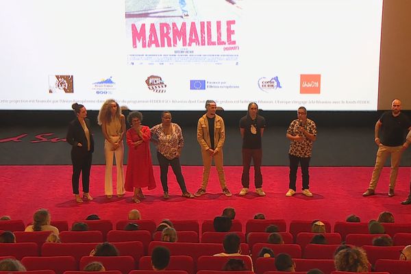 L'équipe du film Marmaille a été chaleureusement applaudie au Ciné Grand Sud