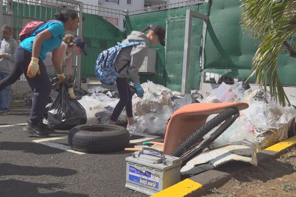 Les élèves du collège du Chaudron mobilisés dans le cadre du World Cleanup Day