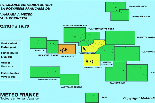 Carte vigilance météo