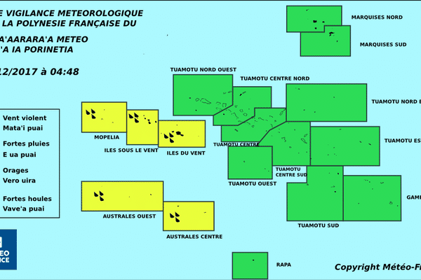 carte vigilance météo polynésie française