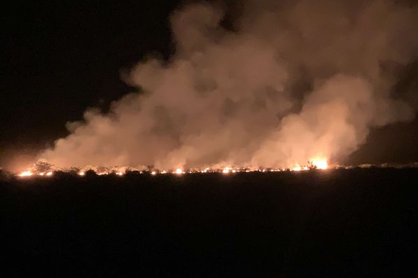 Le feu s'est déclaré à Koné lundi 23 septembre, le soir.