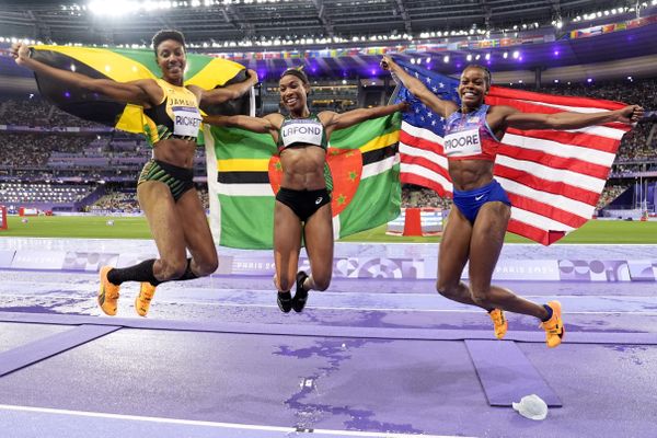 Thea Lafond, championne olympique au triple saut de la Dominique