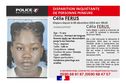 Un avis de recherche lancé pour retrouver la jeune Célia Férus, mineure en fugue