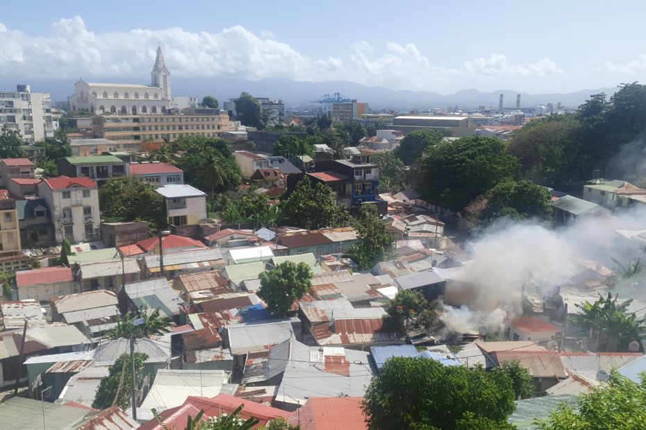 Importante incendie d’habitation, à Pointe-à-Pitre