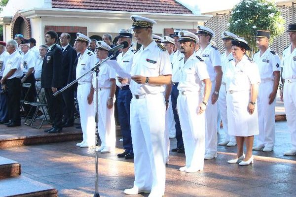 Le Haut Commissaire a lu l'allocution du secrétaire d'Etat aux anciens combattants