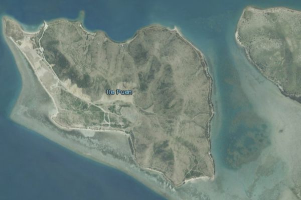 Capture vue satellite de l'îlot Puen Boulouparis