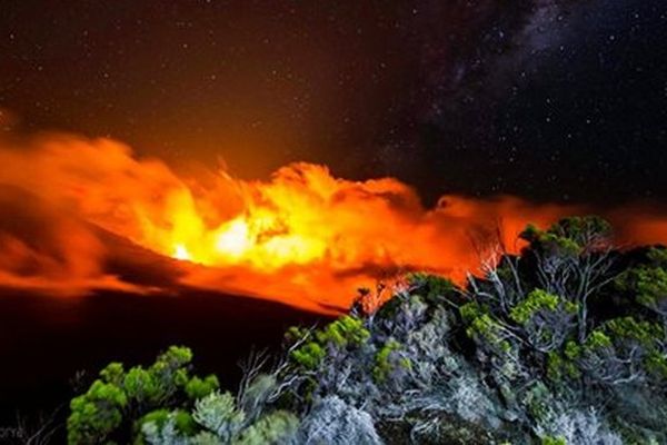 La Fournaise de nuit 