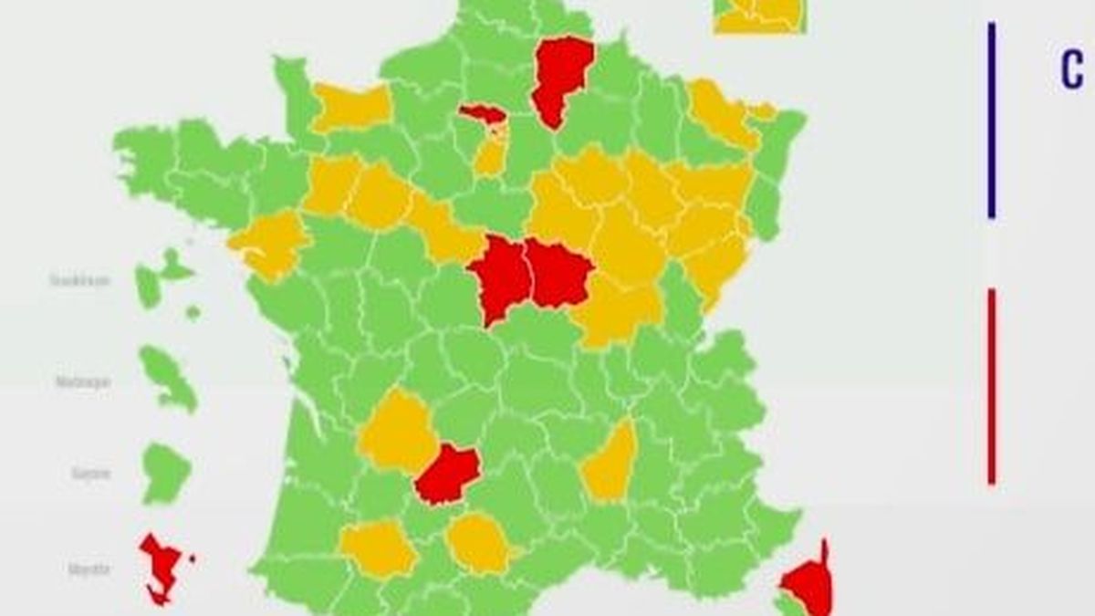 carte france zone verte