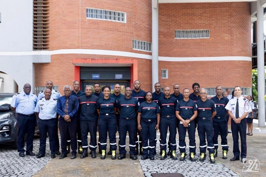 17 new firefighters and several promotions in the Martinique barracks