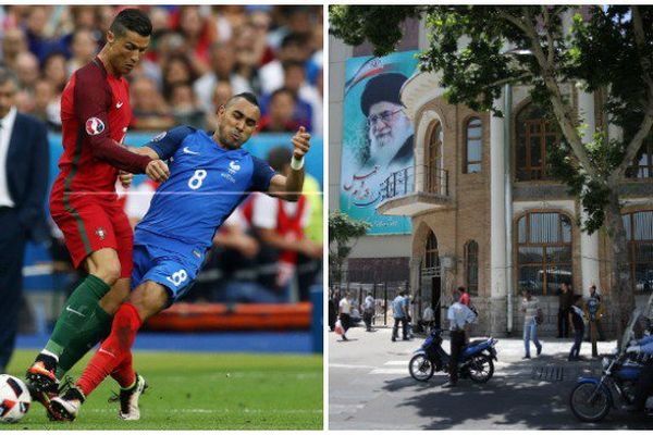 Le choc entre Ronaldo et Payet; une vue de Téhéran en Iran