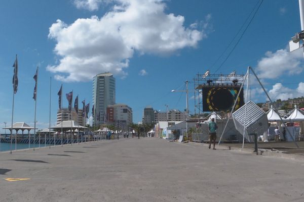 Espace réservée sur le malécon pour les stands et manifestations prévues dans le cadre de la transat