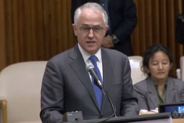 Aus. Turnbull à l'ONU.