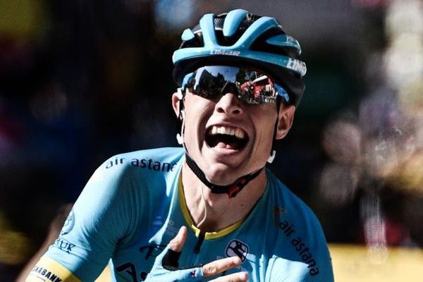 Le coureur danois Magnus Cort Nielsen, vainqueur de la 15e étape du Tour de France à Carcassonne (Aude), le 22 juillet 2018.