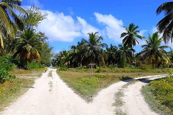 Agaléga, île mauricienne du Nord de l'océan Indien octobre 2018