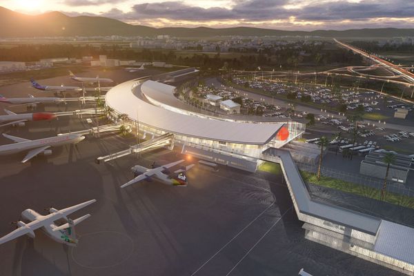 Le projet d'extension de l'aéroport Aimé Césaire au Lamentin.