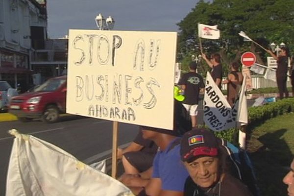 Manifestation environnement-rivière