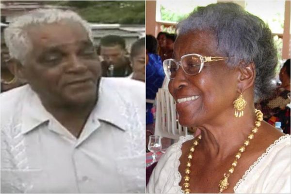 Loulou Boislaville (décédé le 15 mars 2001) et son épouse Simone âgée de 100 ans en février 2021)