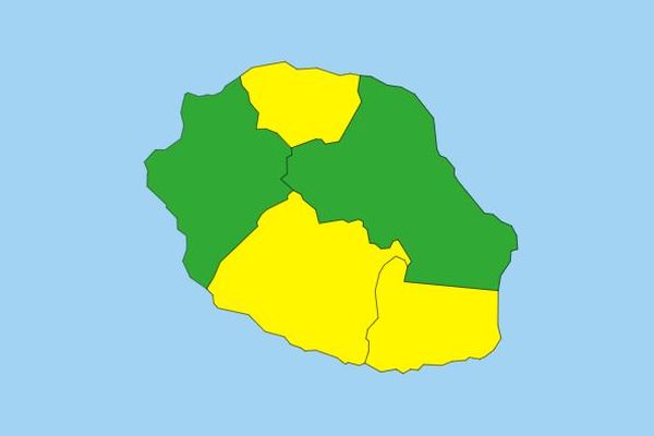 Le Sud-Sud-Est et le Nord de La Réunion placé en vigilance jaune vents forts ce mercredi