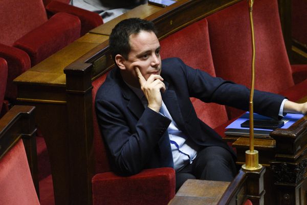 Le député RN du Gard Yoann Gillet, en octobre 2023 à l'Assemblée nationale.